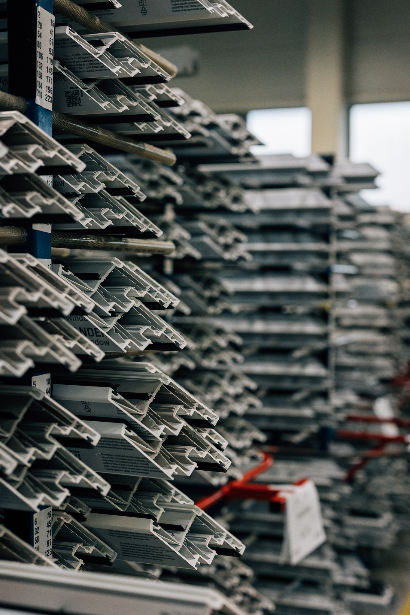 Precision-stacked window profiles in production